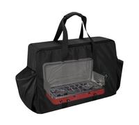 Zestivra Outdoor Dining Set Carrying Bag: Cutlery Storage Box, Ceramic Cup Organizer | Travel Carry Case Wash Storage, Black, Consulte la descripción, See description