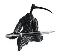 Zestivra Pen Holder - Kneeling Statue Organizer, Desk Container, Gothic Decor Piece | Creative Office Accessory, Compact Storage Solution for Desk Study