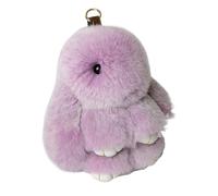 Zestivra Plush Bunny Keychain - Adorable Rabbit Pendant, Soft Cartoon Bunny Charm | Cute Mini Buny Accessory, Decorative Bag Clip for Kids, Girls, Backpacks 1.57x1.57x5.91 inches