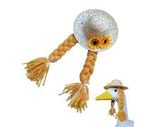 Zestivra Porch Animal Rain Hat, Lawn Garden Animal Statue Costume Outfits, Lawn Decoration Accessories Porch Spring Decor for All Weather for Courtyards, Balconies