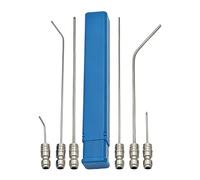 Zestivra Pressure Washer Nozzle Set, 6-Piece Stainless Steel Quick Coupling Nozzles, Pressure Washer Accessories, for Eaves, Downpipes, Floor, Under the House, Driveway, Concrete, Car, Garden