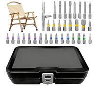 Zestivra Screwdriver Bit Set, Steel Alloy Ergonomics - Precision Tip for Drills and Screwdrivers, Bicycles, Watches, Glasses, Furniture, Beginners, Professionals,