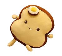 Zestivra Sliced Bread Pillow - Toast-Shaped Plush Cushion with Egg Design, Soft Stuffed Toy | Realistic Breakfast-Inspired Pillow for Sofa, Bedroom, Living Room Decor, Cozy and Fun Home Accessory