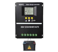 Zestivra Solar Panel Controller, Solar Energy Controller, Multifunctional Solar Controller with Two USB Ports - Energy Conversion Aid Solar Panel for Solar System, Yacht, Villa, Solar Billboard,