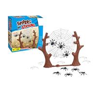 Zestivra Spider Launch Board - Bouncy Web Match, Multiplayer Skill Game | Tension Flick Surfaces , Entertaining Reflex Practice Toy with Scoring Targets for Kids Friends Party Competition Play