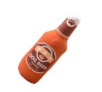 Zestivra Squeaky Dog Toys, Squeaky Interactive Cute Plush Toy, Beer Bottle-shaped Pet Cushion, for Puppies, Cats, Indoors, Outdoors, Home, Living Room, Bedroom, Yard