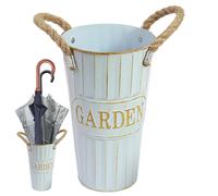 Zestivra Vintage Umbrella Stand - Openwork Umbrella Holder | Space-Efficient Floor Container with Artistic Design Crafted for Porch Entry Storage in Homes Office Hall Corners Covered Outdoor Areas