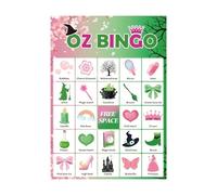 Zestivra Witch Party Games Bingo - Halloween Bingo Games for Adults Witch Theme Creative Card Set for Birthday Parties, Family Events, School Lessons, Travel, Beginners, Leisure Fun