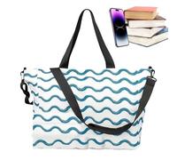 Zestivra Zip Beach Bag, Large Beach Bag - Portable Waterproof Foldable Bag - All-Purpose Zip Large Shoulder Bag, Beach Pool Bag for Travel, Sunglasses, Green, Siehe Beschreibung