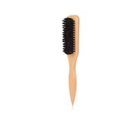 Zestjewel Boar Bristle Slick Back Hair Brush for Sleek Ponytail Bun & Smoothing Baby Hairs, Flyaways, Edge Control - Backcombing & Teasing Hairbrush with Wide Rat Tail for Sectioning & Parting