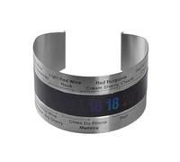 Zestjewel Stainless Steel Wine LCD Thermometer Bottle Beer silver Wines Bracelet Temperature Sensor