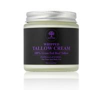 ZESTREE Beef Tallow Face Cream, Natural Face Cream, Organic Beef Tallow for Skin, Beef Tallow Moisturiser, Tallow Balm, Tallow Cream, Beef Tallow Honey Balm - Vanilla & Lavender 113g