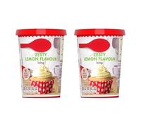 Zesty Lemon Flavour Icing - Ready to Spread Frosting for Cakes Cupcakes and Desserts - Smooth and Creamy Texture - No Artificial Colours or Flavours - Suitable for Vegetarians and Gluten Free (2X400G)