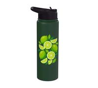 Zesty Lime Citrus Tropical Fresh Stainless Steel Insulated Water Bottle