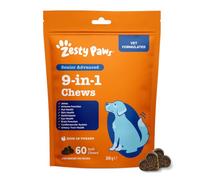 Zesty Paws 9 in 1 Multivitamins for Senior Dogs, Rich in Turkey, 60 Chews