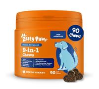 Zesty Paws 9 in 1 Multivitamins for Senior Dogs, Rich in Turkey, 90 Chews