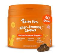 Zesty Paws Aller-Immune Chews for Dogs | itchy-feeling skin & a dry coat | Daily immune support for dogs with sensitivities | soft chew supplement | Dog supplements for itchy skin | 90 soft chews