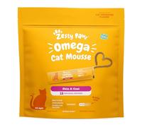 Zesty Paws Cat Digestion and Prebiotic Paste | Gut Health | Digestive Function | Immune Support | Algal Oil | OmegaVie | Postbiotics | Inulin | L-Theanine | Vitamins C & E | 75 g (Omega - Mousse)