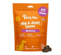 Zesty Paws Hip & Joint Chews for Dogs, Rich in Turkey, 60 Chews, Daily Use | Supports Joint Flexibility, Mobility, Cartilage & Helps Soothe Stiff Joints | Glucosamine, Chondroitin, Green-Lipped Mussel