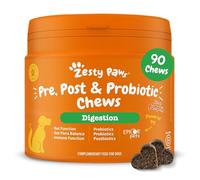 Zesty Paws Probiotics for Dogs | Digestive Chews for Dogs, with Prebiotics, Probiotics and Postbiotics | Supports Gut Health, Stool Quality and Digestive Balance | daily supplement | 90 soft chews
