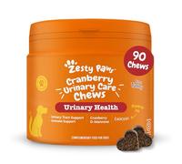 Zesty Paws Urinary Care Chews for Dogs | Supports Urinary Tract & Immune Function, Maintain pH Balance, Helps Incontinence | Contains Cranberry Powder, D-Mannose, Vitamins C| Turkey Flavour | 90 Chews