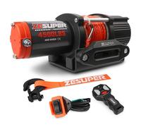 ZESUPER 4500 lb Winch Waterproof IP67 Electric Winch with Wireless Remote Synthetic Winch Rope Hawse Fairlead Handheld Remote ATV UTV Winches 12V Portable Power Winch