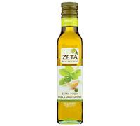 Zeta Extra Virgin Olive Oil Infused with Basil & Garlic - Cold Pressed - Authentic Mediterranean Flavour Galilee Heights - 250 millilitre (3 Pack)