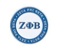 Zeta Phi Beta Sorority Lapel Pin Enamel Greek Formal Wear Blazer Jacket (Lapel Pin - Design F), Metal, no gemstone