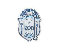 Zeta Phi Beta Sorority Lapel Pin Enamel Greek Formal Wear Blazer Jacket (Lapel Pin - Design I), Metal, no gemstone