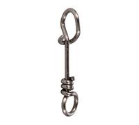 Zetiling 50pcs Fishing Swivels Clips, Fastach Clips, Fishing Accessories Fishing Clip Fast Snaps Stainless Steel Fishing Rotary Lock Fishing Rolling Barrel Rotary Lock Swivel Lock Fishing