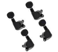 ZETION Small Oval Concave Button Sealed Gear String Ukulele Tuning Toggle Key Machine Tuning Head Guitar String Tuning Pins (Color : Black)