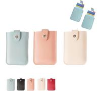 ZeTjieXing 2025New Pull-Out Card Organizer Wallet,Layered Pull-Out Card Bag, Snap Closure Leather Pouch - Slim Portable Credit Card Organizer