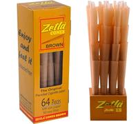 Zetla 64 Pre Rolled Rolling Paper with Filter King Size De Luxe Brown (4.29 x 1.02 in)