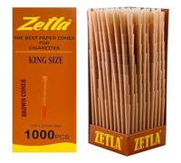 Zetla Pre Rolled Rolling Paper Cones 1000 Brown (109x20 mm) King Size
