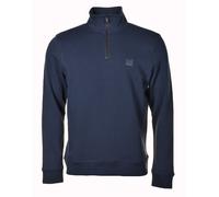 BOSS Mens Quarter Zip Zetrust Sweatshirt - Colour: 404 Dark Blue - Size: Large