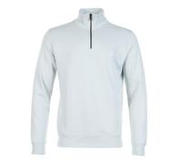 BOSS Mens Quarter Zip Zetrust Sweatshirt - Colour: 053 Light/Pastel Grey - Size: XL XL