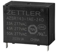Zettler Electronics AZSR143-1AE-24D Power Relay 24 V/DC 50 A 1 NO Contact Pack of 1