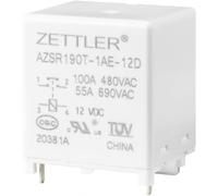 Zettler Electronics Power Relay 12V DC 100A 1-Pole 1pc