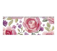 Zettler Table Landscape Calendar Style Roses 2026 - Office Planner 30 x 11 cm, Weekly Calendar with 1 Week on 2 Pages, German Calendar, Ring Binding & Note Area