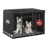 Zettum 36 Inch Crate Cover Heavy Duty Waterproof Dog Crate Covers, Durable 600D Fabric with PU Coating Dog Cage Cover Perfect for Small & Medium Dog Crates, 91x58x64cm Dog Crate Cover (Cover Only)