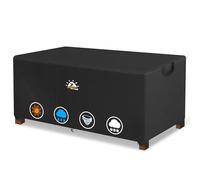 Zettum Outdoor Coffee Table Cover Rectangle Garden Table Covers Waterproof, Heavy Duty Patio Table Covers for Large Side Tables Provide All-Weather Protection 600D Garden Table Cover, 127x76x45CM