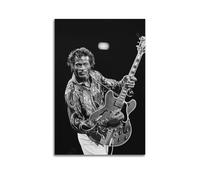ZEUDFBSA Guitarist Chuck Berry Poster Poster Decorative Painting Canvas Wall Posters And Art Picture Print Modern Family Bedroom Decor Posters 12x18inch(30x45cm)