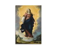 ZEUDFBSA Immaculate Conception Oil Painting Poster Poster Decorative Painting Canvas Wall Posters And Art Picture Print Modern Family Bedroom Decor Posters 12x18inch(30x45cm)