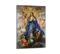 ZEUDFBSA Immaculate Conception Virgin Mary Poster Poster Decorative Painting Canvas Wall Posters And Art Picture Print Modern Family Bedroom Decor Posters 20x30inch(50x75cm)