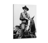 ZEUDFBSA John Wayne Actor Poster Poster Decorative Painting Canvas Wall Posters And Art Picture Print Modern Family Bedroom Decor Posters 20x30inch(50x75cm)