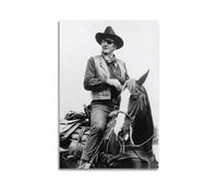 ZEUDFBSA John Wayne Actor Poster Poster Decorative Painting Canvas Wall Posters And Art Picture Print Modern Family Bedroom Decor Posters 20x30inch(50x75cm)