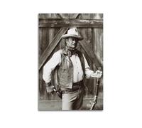 ZEUDFBSA John Wayne Bob Willoughby Poster Poster Decorative Painting Canvas Wall Posters And Art Picture Print Modern Family Bedroom Decor Posters 20x30inch(50x75cm)