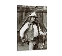 ZEUDFBSA John Wayne Bob Willoughby Poster Poster Decorative Painting Canvas Wall Posters And Art Picture Print Modern Family Bedroom Decor Posters 20x30inch(50x75cm)