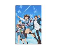 ZEUDFBSA The Melancholy of Haruhi Suzumiya Anime Poster Poster Decorative Painting Canvas Wall Posters And Art Picture Print Modern Family Bedroom Decor Posters 12x18inch(30x45cm)