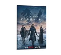 ZEUDFBSA TV Series Valhalla Season 2 Poster, Vikings Poster Decorative Painting Canvas Wall Posters And Art Picture Print Modern Family Bedroom Decor Posters 24x36inch(60x90cm)